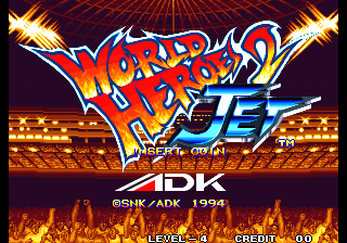 World Heroes 2 Jet Title Screen